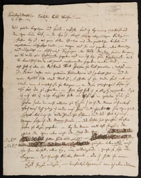 MS Farmer 2715 Brev fra W.A. Mozart til hans kone, Konstanze, 1791 (blæk på papir), side 1